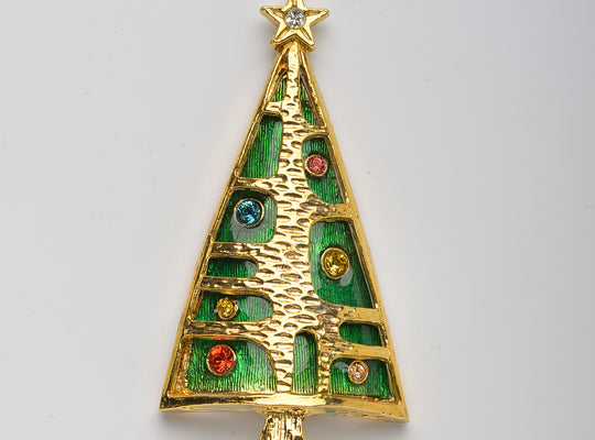 Art déco Weihnachtsbrosche 6cm