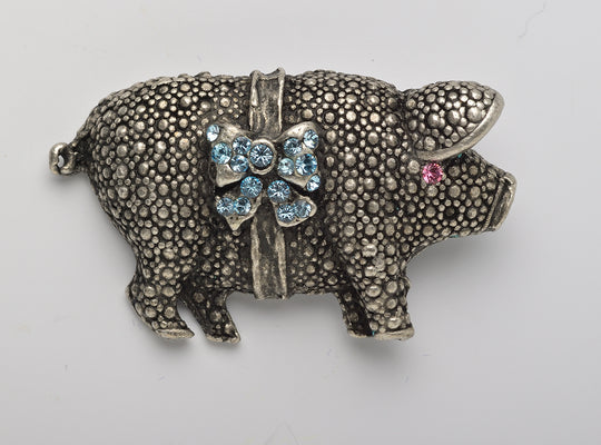 Glücksschwein Brosche 3cm