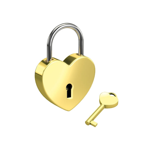 Liebesschloss Herz GOLD