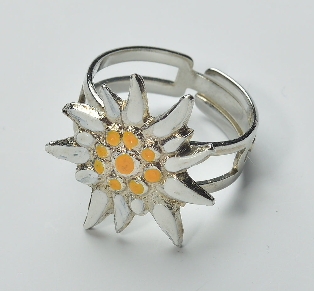 Edelweiss Ring bemalt