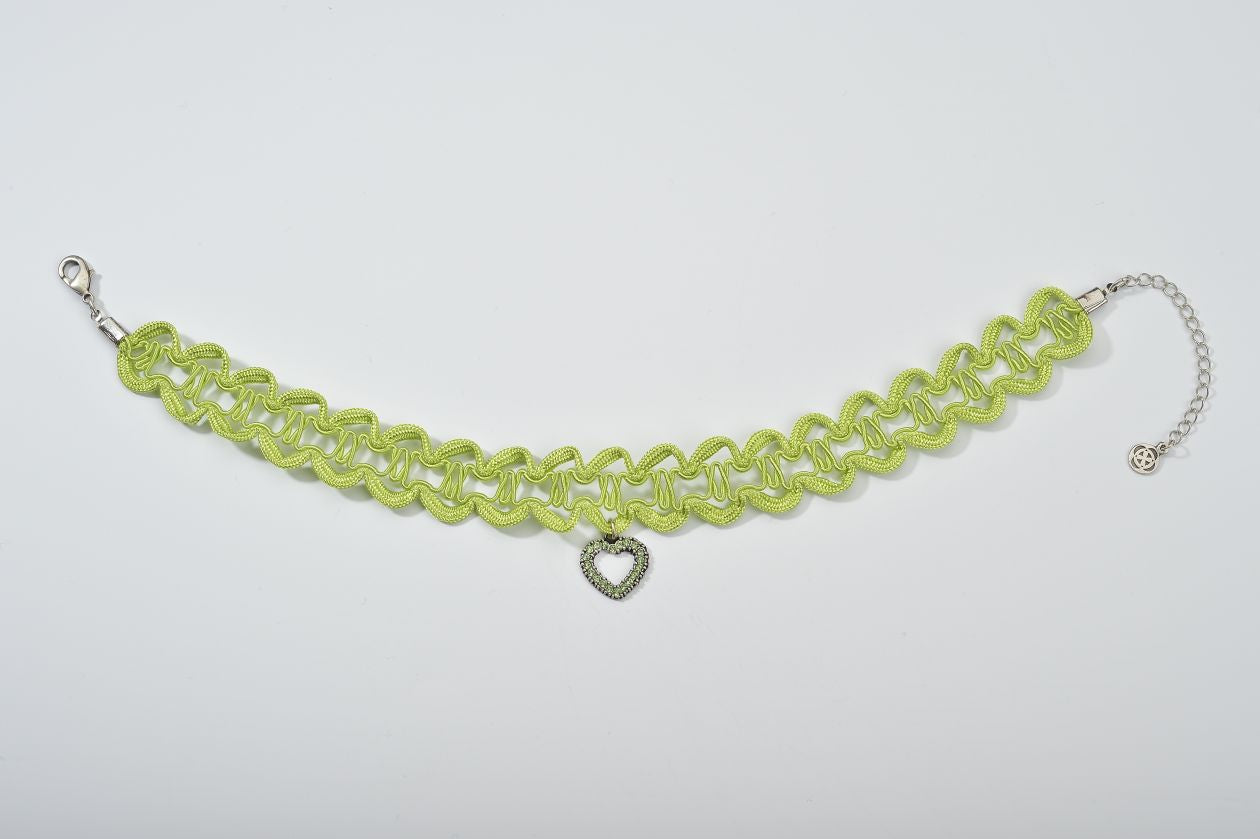 Posamenten Herz Collier