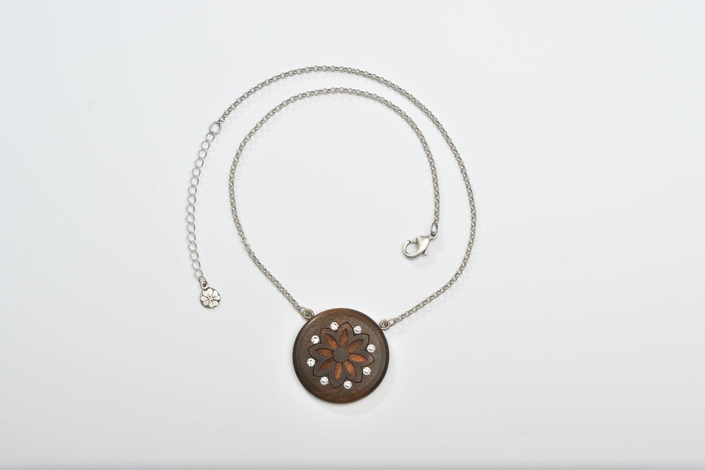 Pure-Holzrodellkette mit Strass