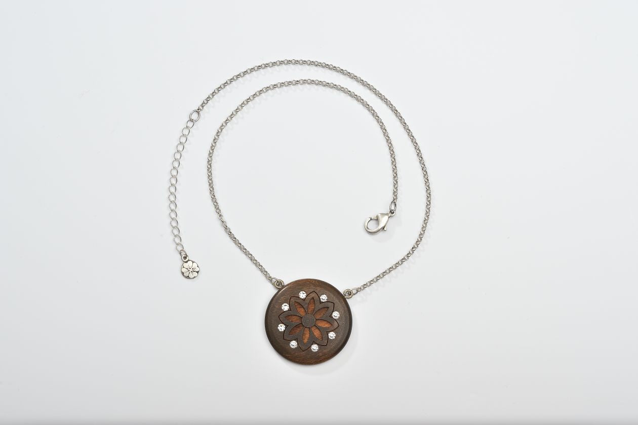 Pure-Holzrodellkette mit Strass